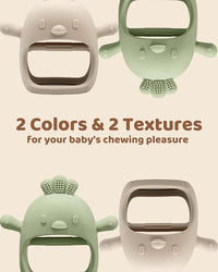 Soft silicone teething toy for babies and infants