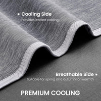Soft cooling blanket with smooth lightweight texture