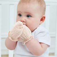 Soft Cotton Muslin Mittens for Newborn Hand Protection
