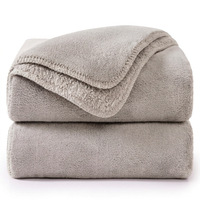 Soft fleece throw blanket for sofa and bedroom decor
