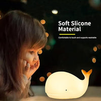 Soft Silicone Nursery Night Light For Baby Sleep Comfort.