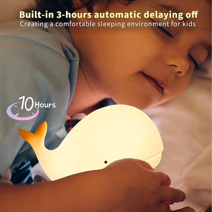 Soft Silicone Nursery Night Light For Baby Sleep Comfort
