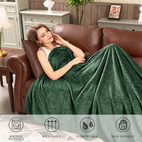 Cozy plush blanket suitable for bed and sofa use