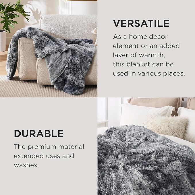 Cozy Sherpa Fleece Blanket for Bed Sofa and Winter Comfort