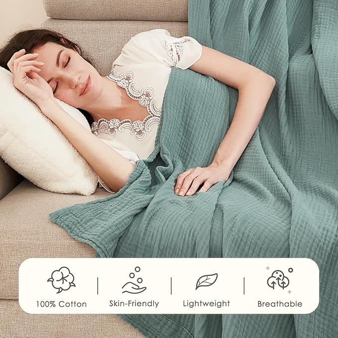 Muslin Sofa Blanket for Adults