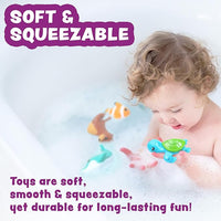 Soft Squeezable Baby Bath Toys For Sensory Play