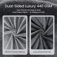 Cozy Reversible Pet Blanket for Couch Sofa and Car Seat