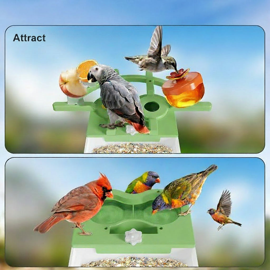 Solar Bird Watching Feeder For Backyard And Outdoor Use