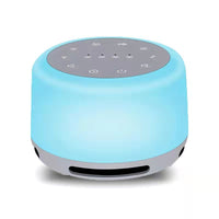Soother sleep sound machine with night light and white noise