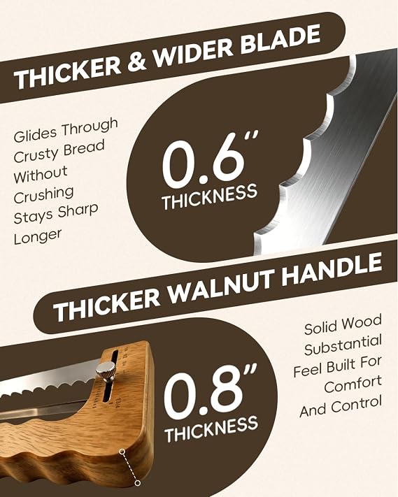 Wooden Bread Scoring Lame with Bow Knife for Home Bakers