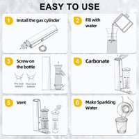 Compact Carbonated Drink Maker with Foldable Design