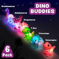 Soft Squeezable Dinosaur Bath Toy That Lights Up When Squeezed