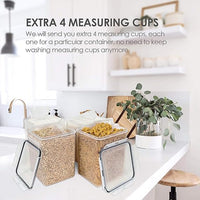 Large plastic airtight containers for kitchen organization