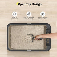 Stainless Steel Cat Toilet Box With Easy To Clean Design