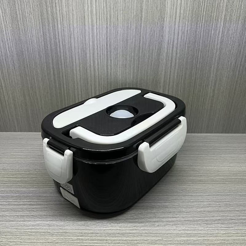 Removable stainless steel food container inside electric lunch box for easy cleaning