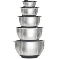 10 Piece Kitchen Bowl Set with Silicone Base
