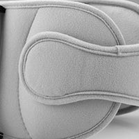 Toddler head support for stroller, adjustable strap for comfort and safety.