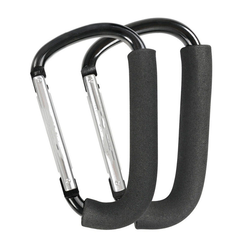 Stroller hooks 2 pack, heavy-duty hooks for hanging diaper bags and shopping bags.