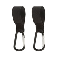 Stroller hooks for bags (2 pack), heavy-duty hooks for hanging diaper bags, shopping bags, and more.