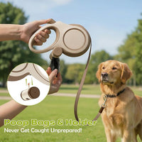 Strong dog walking rope with secure metal attachment
