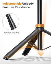 Sturdy Aluminum Alloy Build for EUCOS 62" Phone Tripod, Compatible with iPhone & Android