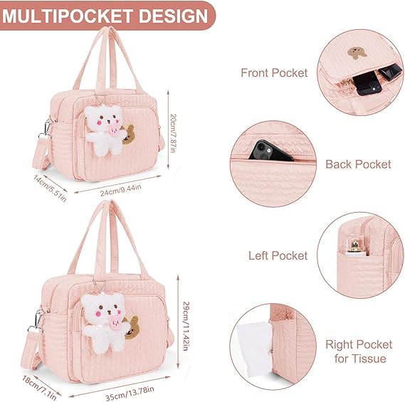 Stylish baby travel bag, fashionable and spacious for daily use and travel.