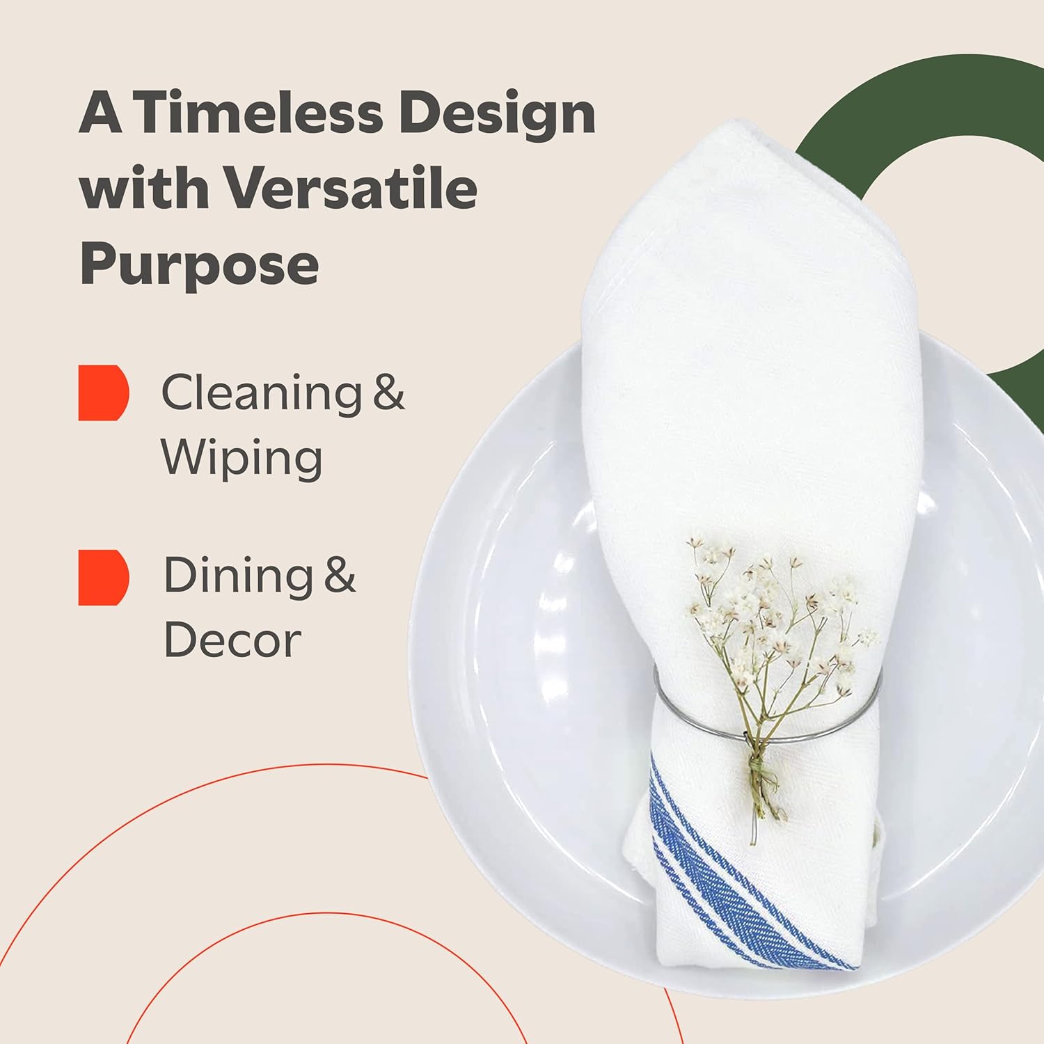 100% cotton dish drying towels