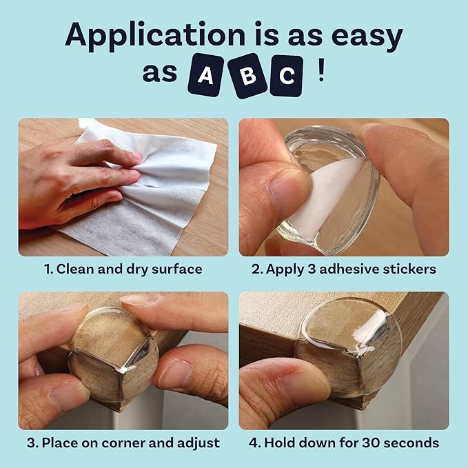 Table edge protector for baby safety at home furniture corners