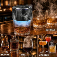 Tabletop food aroma infuser with minimalist black exterior