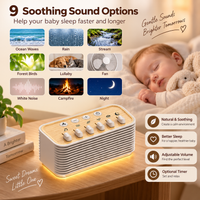 Tabletop sleep sound machine designed for bedrooms nurseries and relaxation spaces