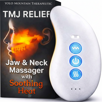 Front view of the Therapeutic™ Premium  Relief Massager, showcasing the ergonomic design and precision vibration settings for jaw and neck pain relief.