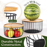 Large Fruit, Bread and Snack Storage Basket Set