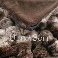 Warm Fuzzy Minky Bubble Blanket for Sofa Bed and Home Decor
