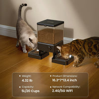 Timed Dry Food Dispenser For Cats And Small Pets