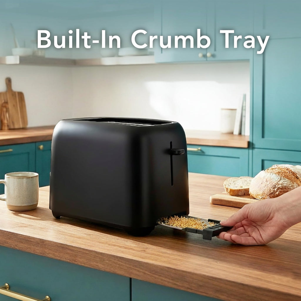 compact toaster suitable for bread slices thin bagels and waffles