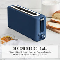 toaster with defrost and reheat functions for frozen and toasted bread
