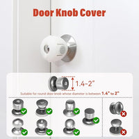 Toddler door handle safety cover preventing door opening