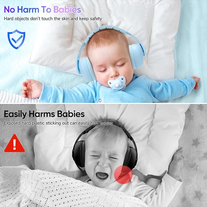 Toddler noise-reducing ear muffs for safe listening