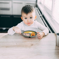 Toddler suction plate BPA free, safe and durable feeding plate.