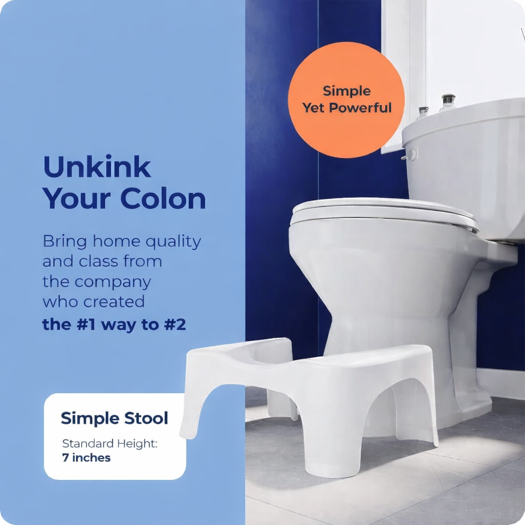 Compact Toilet Stool for Bathroom