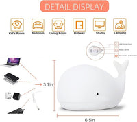 Touch Control Silicone Night Lamp With Rechargeable Design