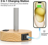 Touch Lamp with AC Outlet