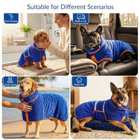 Towel Style Dog Robe With Adjustable Wrap Design