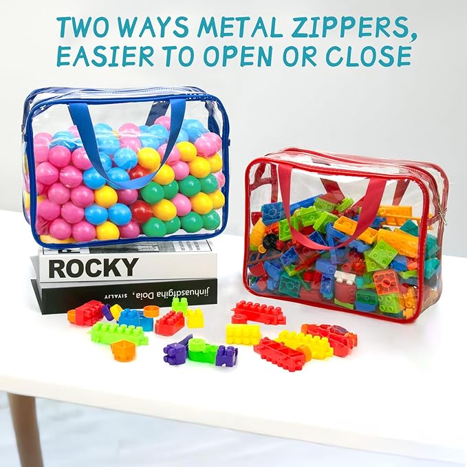 Toy storage bag set with label area