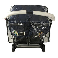 Transparent PVC stroller cover for clear visibility of baby