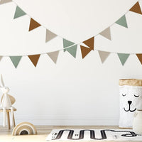 Triangle flags nursery wall decor banner for baby room