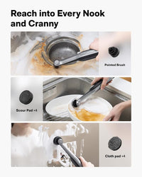 Electric cleaning brush with twelve interchangeable brush heads