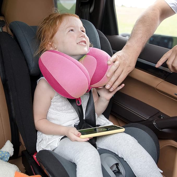 U shape kids neck pillow for travel comfort