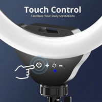 USB-Powered 12'' LED Ring Light for Easy Setup and Use with Power Banks and Laptops