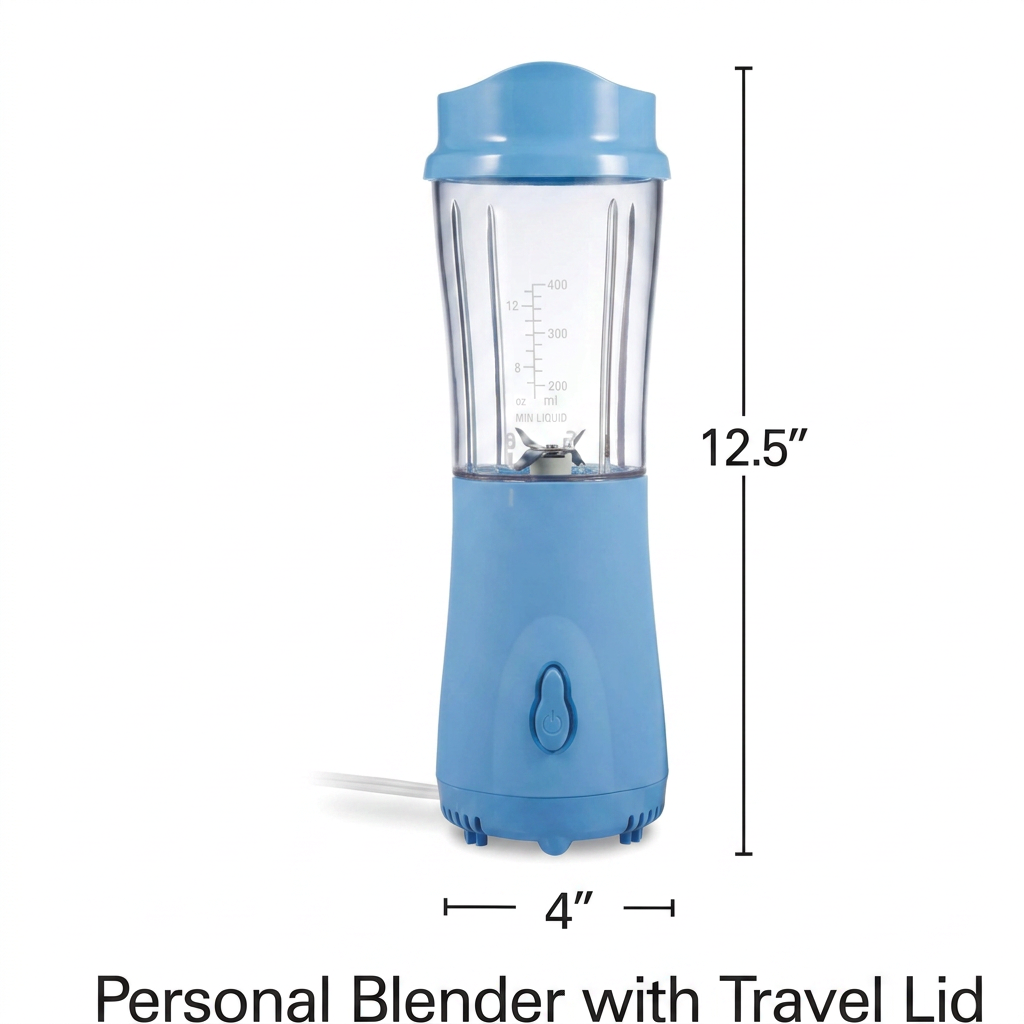 USB rechargeable blender with compact kitchen design